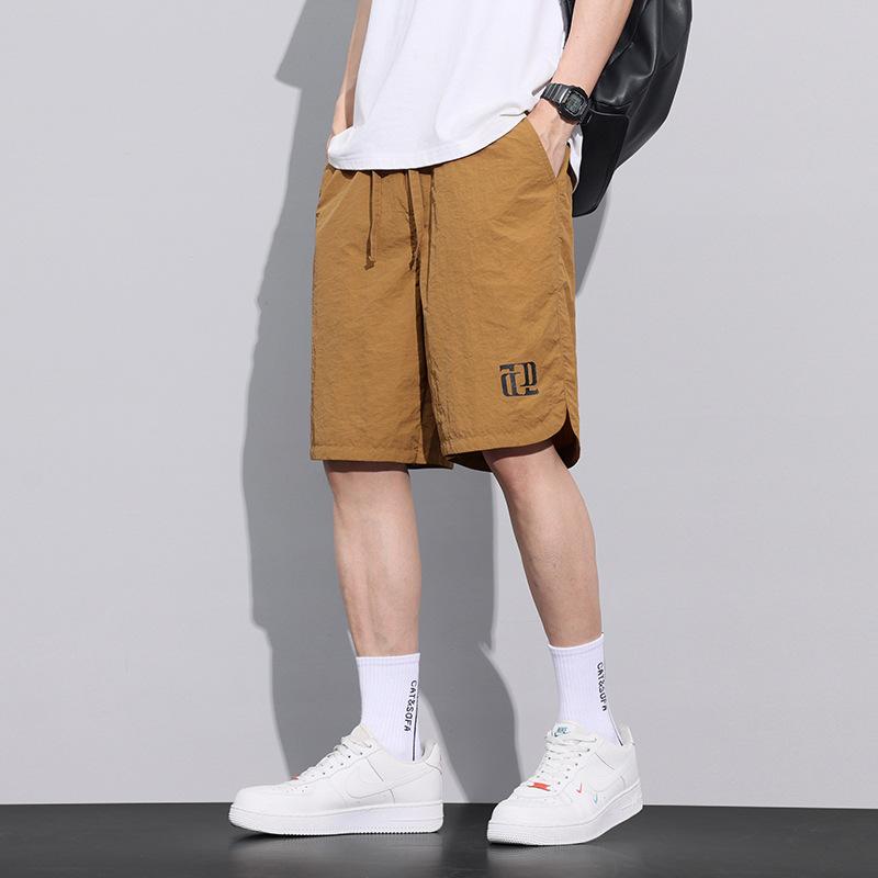 春 コーデ メンズ  服 分かりやすい 流行り物 オシャレ 成年者 かっこいい 惜しみ無い大いさ 表どおり 成人男性服  ズボン下 透け透け 刷り上げる ドローストリング 細長い切口 運動競技 ズボン・パンツ-メンズファッション