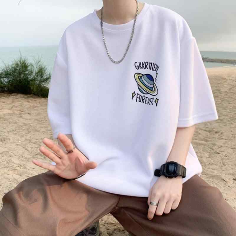 春 コーデ メンズ 服 シンプル ファッション オシャレ 大人 かっこいい 大きいサイズ ストリート 紳士服 ヴィンテージ T シャツ 半袖 カジュアル フライド ストリート トップス ニュートラル 五分袖