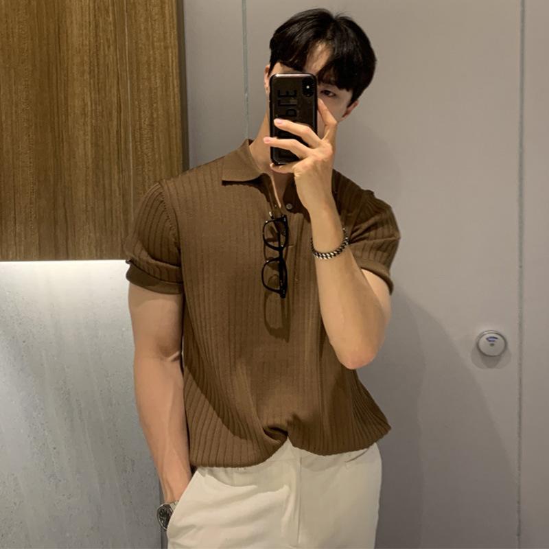 春 コーデ メンズ  服 分かりやすい 流行り物 オシャレ 成年者 かっこいい 気が大きい大きさ 表どおり 成人男性服  スポーツシャツ 半袖 心地よい 薄っぺら 無地 スウェーター T プルオーバー