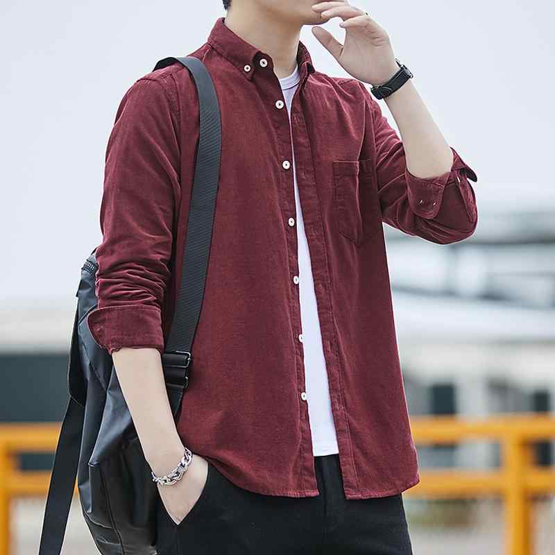 春 コーデ メンズ 用 服 分かりやすい 流行り物 オシャレ 成年者 かっこいい 途轍も無い大きさ 表どおり 成人男性服  コール天 無地 プルオーバー 春 心地よい 綿 長袖 上衣