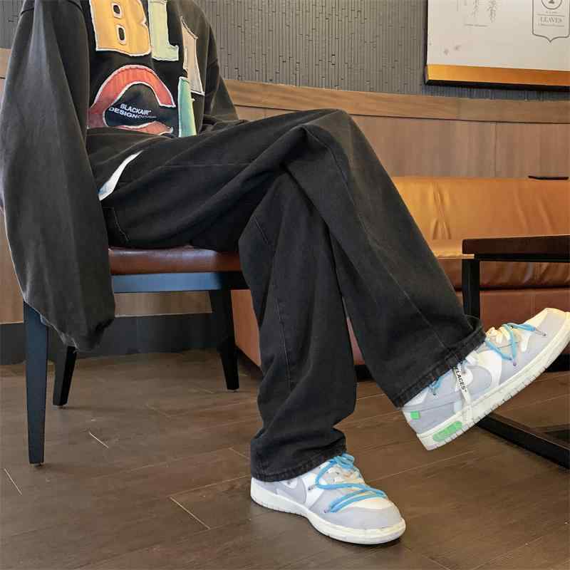 春 コーデ メンズ 服 シンプル ファッション オシャレ 大人 かっこいい 大きいサイズ ストリート 紳士服 ストリート ジーンズ ストレート レッグ フロア マッピング カジュアル ワイド パンツ