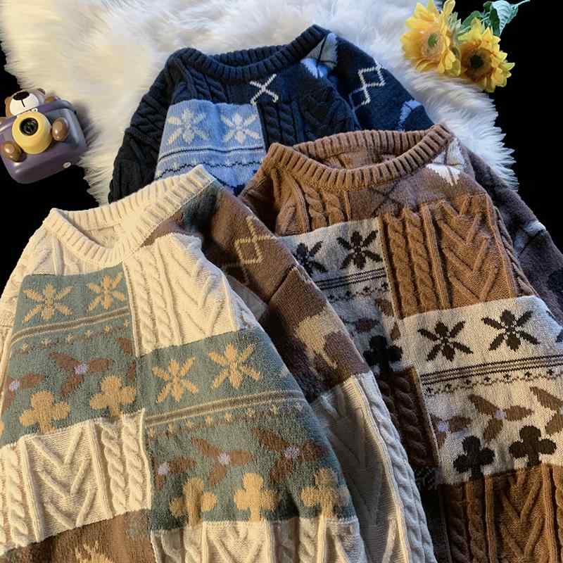春 コーデ メンズ 用 服 シンプル ファッション オシャレ 大人 かっこいい 大きいサイズ ストリート 紳士服 レディース セーター シンプル ハイエンド アウターウェア ラウンドネック ニット
