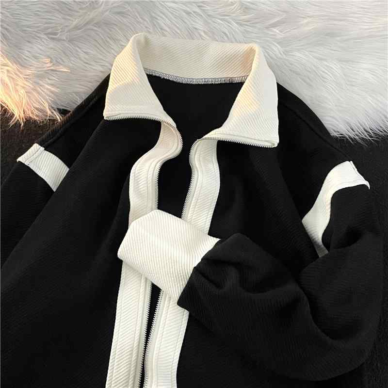 春 コーデ メンズ 用 服 分かりやすい 流行り物 オシャレ 成年者 かっこいい 気が大きい大きさ 表どおり 成人男性服 レトロ ダブル ファスナー 運動競技 上衣 照明ランプ色合い 編み物ジレー レディース