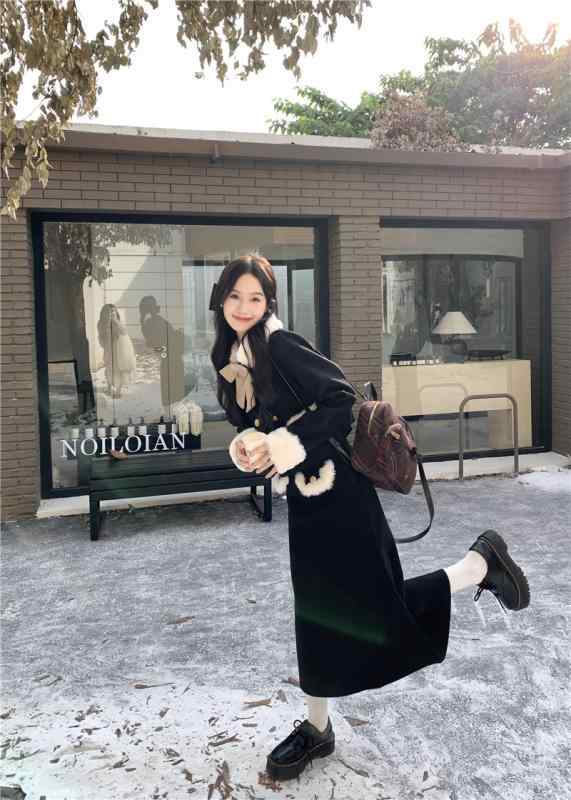 春 コーデ レディース 流行り物 オシャレ 作目 カワイイ 用 分かりやすい 成年者カワイイ  服 ロング スコート 毛糸 厚地の外套 背広
