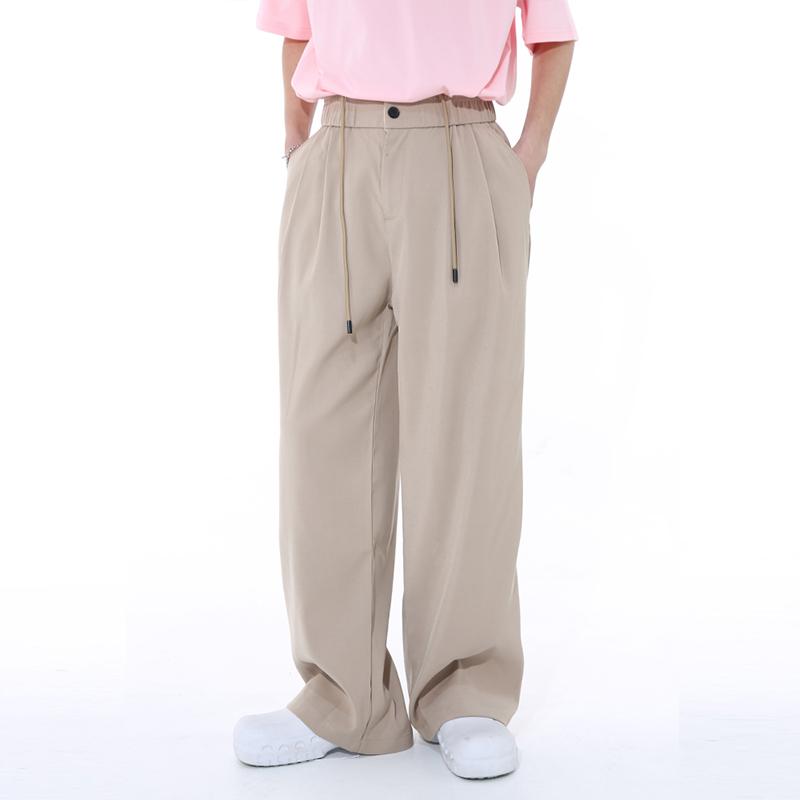 春 コーデ メンズ 用 服 シンプル ファッション オシャレ 大人 かっこいい 大きいサイズ ストリート 紳士服 韓国スタイル ドレープ ロング カジュアル パンツ ストレッチ ウエスト スーツ レディース