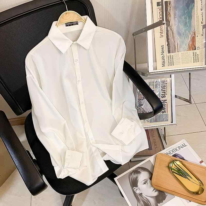 春 コーデ レディース ファッション オシャレ アイテム カワイイ 用 シンプル 大人カワイイ 無地 シャツ 男女兼用 長袖 シンプル 快適ドレープ