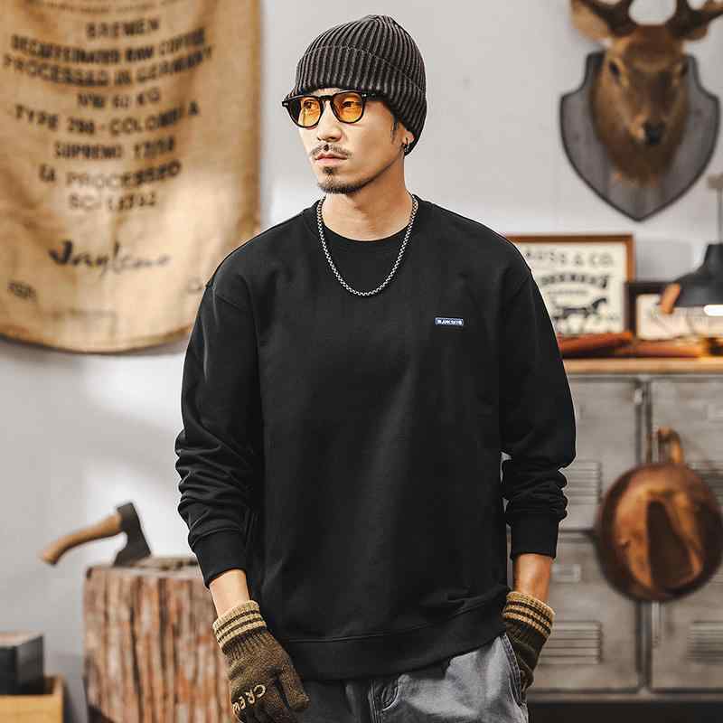春 コーデ メンズ 用 服 シンプル ファッション オシャレ 大人 かっこいい 大きいサイズ ストリート 紳士服 アメリカン レトロ 厚手 スウェット シャツ シンプル 服 カジュアル