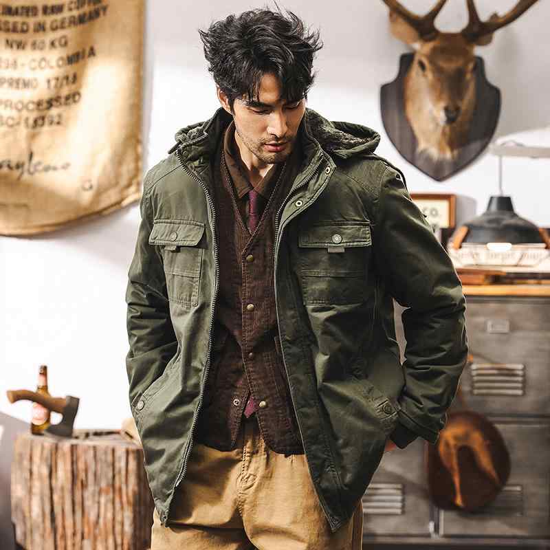 春 コーデ メンズ 用 服 シンプル ファッション オシャレ 大人 かっこいい 大きいサイズ ストリート 紳士服 アメリカン レトロ ジャケット 綿 アウトドア ハンティング ジャケット ワーク