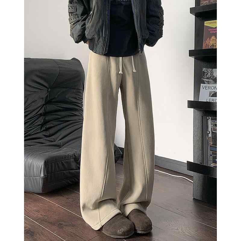 春 コーデ メンズ 用 服 シンプル ファッション オシャレ 大人 かっこいい 大きいサイズ ストリート 紳士服 スウェットパンツ 厚手 パンツ アメリカン ドレープ