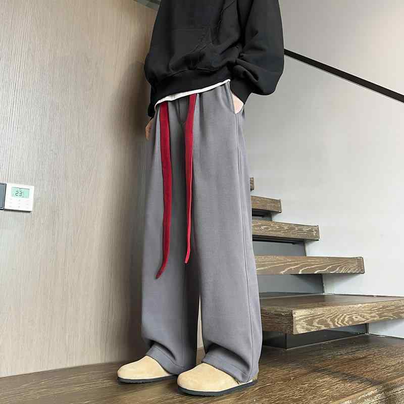 春 コーデ メンズ 用 服 シンプル ファッション オシャレ 大人 かっこいい 大きいサイズ ストリート 紳士服 ズボン ヘビースウェット パンツ ストレート レッグ カジュアル スポーツ ワイド