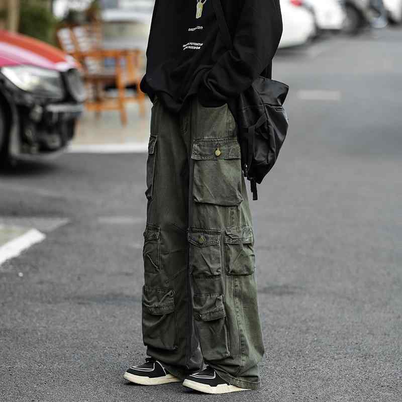 春 コーデ メンズ 用 服 シンプル ファッション オシャレ 大人 かっこいい 大きいサイズ ストリート 紳士服 ストリート 多機能 マルチ ポケット カーゴパンツ ソリッドカラー ストレート カジュアル ワイド レッグ アサルト パンツ ｜リコット