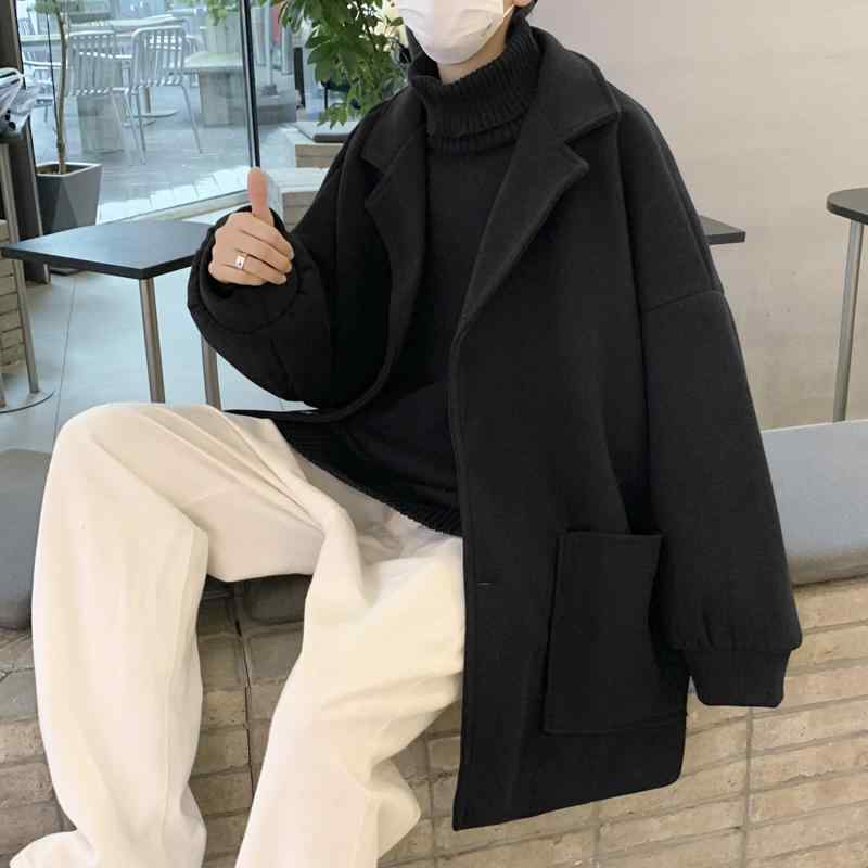春 コーデ メンズ 用 服 シンプル ファッション オシャレ 大人 かっこいい 大きいサイズ ストリート 紳士服 ワークウェア ウール ジャケット 韓国スタイル ミドル丈 ウインドブレーカー ｜リコット
