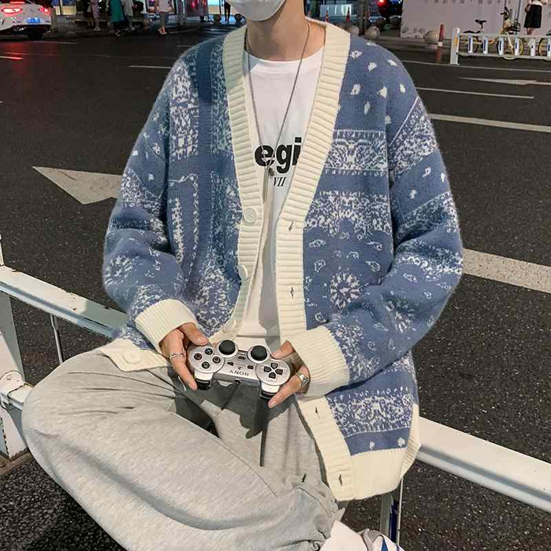春 コーデ メンズ 用 服 分かりやすい 流行り物 オシャレ 成年者 かっこいい 気が大きい大きさ 表どおり 成人男性服 カシューナッツ 御花 ジレー 長袖 スウェーター 心地よい 編み物 上衣