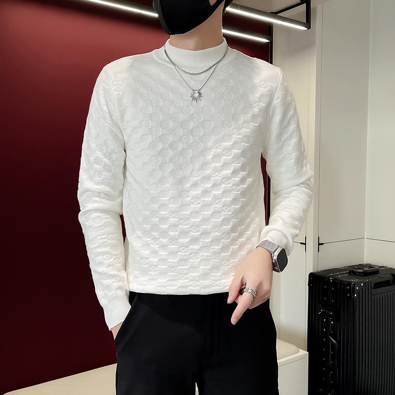 春 コーデ メンズ 用 服 シンプル ファッション オシャレ 大人 かっこいい 大きいサイズ ストリート 紳士服 ラウンドネック セーター インナー シャツ ｜リコット