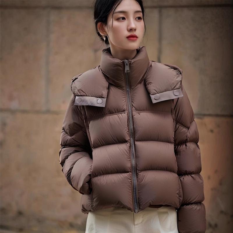 春 コーデ レディース ファッション オシャレ カワイイ シンプル きれいめ ナチュラル 上品カジュアル 婦人服 フード付き コート 防寒 ウェア コットン入り ジャケット