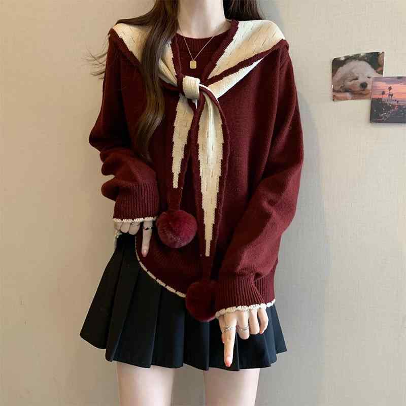春 コーデ レディース ファッション オシャレ カワイイ シンプル きれいめ ナチュラル 上品カジュアル 婦人服 大きいサイズ レッド ストール クラシック セーター ツーピース カバー トップス |リコット