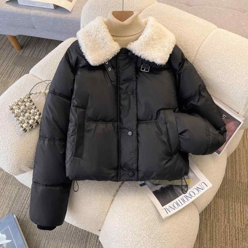 春 コーデ レディース ファッション オシャレ カワイイ シンプル きれいめ ナチュラル 上品カジュアル 婦人服 ラムウール コットン ジャケット ブラック 大きいサイズ コート