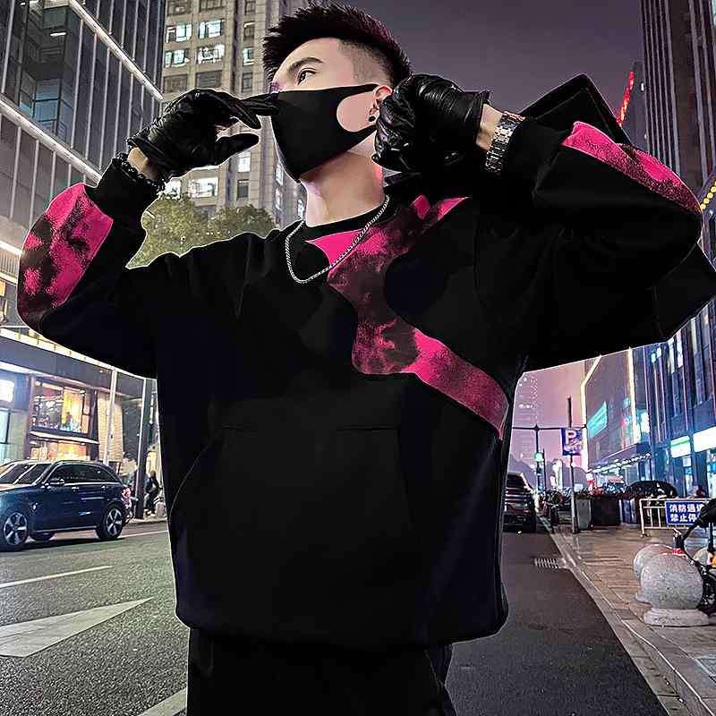 春 コーデ メンズ 用 服 シンプル ファッション オシャレ 大人 かっこいい 大きいサイズ ストリート 紳士服 スウェット シャツ 厚手 長袖 T トップス アメリカン カジュアル ジャケット