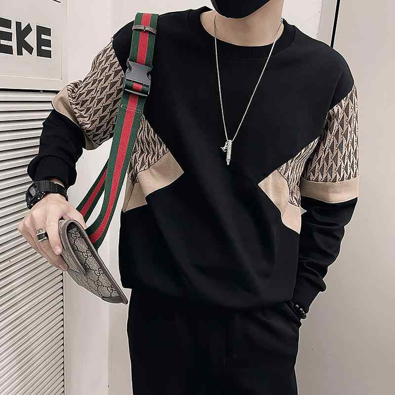 春 コーデ メンズ 用 服 シンプル ファッション オシャレ 大人 かっこいい 大きいサイズ ストリート 紳士服 ハイエンド 厚手 ウェット シャツ T シャツ カジュアル 長袖 ジャケット