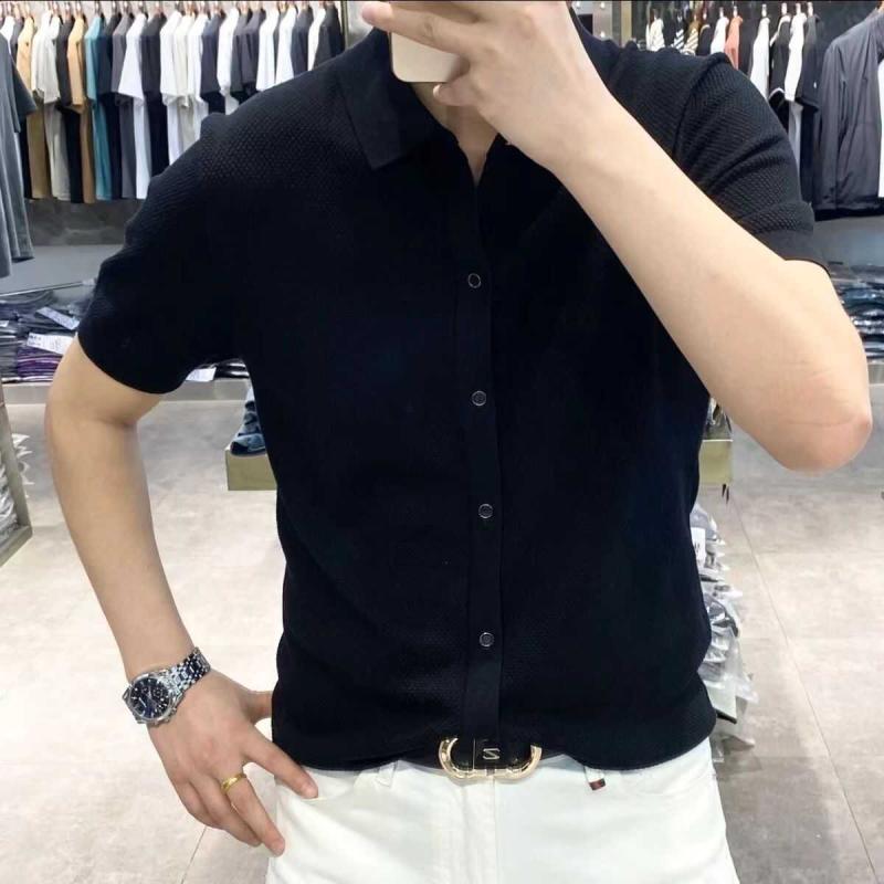 春 コーデ メンズ 用 服 シンプル ファッション オシャレ 大人 かっこいい 大きいサイズ ストリート 紳士服 ニット 半袖 ポロ シャツ ゆったり カジュアル 快適 カーディガン T シャツ