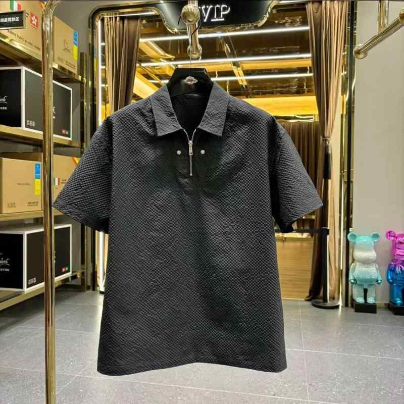 春 コーデ メンズ 用 服 シンプル ファッション オシャレ 大人 かっこいい 大きいサイズ ストリート 紳士服 ライト ハイエンド 半袖 ポロ シャツ 通気性 トップス