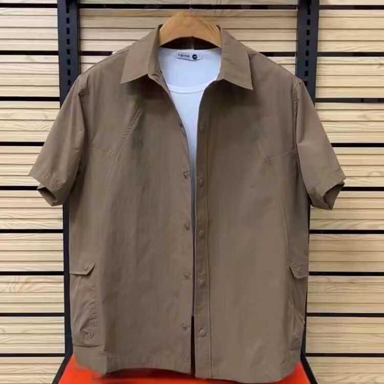春 コーデ メンズ 用 服 シンプル ファッション オシャレ 大人 かっこいい 大きいサイズ ストリート 紳士服 半袖 シャツ レトロ ポケット カジュアル T の商品写真