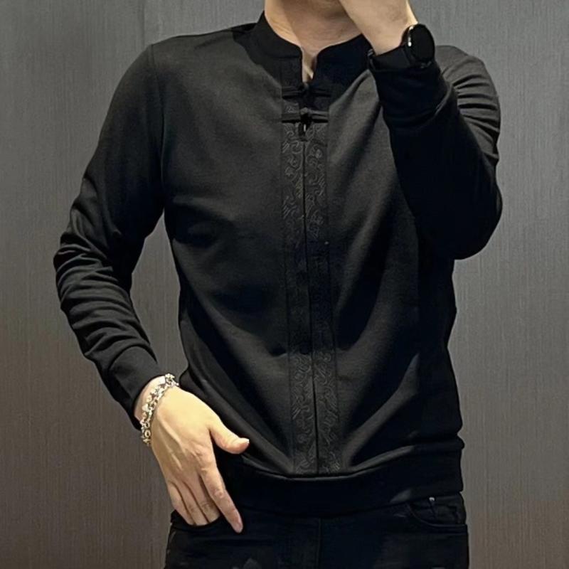 春 コーデ メンズ 用 服 シンプル ファッション オシャレ 大人 かっこいい 大きいサイズ ストリート 紳士服 スウェット シャツ カジュアル 長袖 ボトム チュニック スーツ 唐 プレート