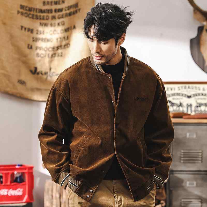 春 コーデ メンズ 用 服 分かりやすい 流行り物 オシャレ 成年者 かっこいい 気が大きい大きさ 表どおり 成人男性服 コール天 上衣 アメリカン レトロ ボン赤ちょうちん