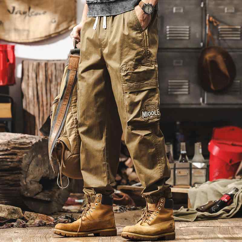 春 コーデ メンズ 用 服 シンプル ファッション オシャレ 大人 かっこいい 大きいサイズ ストリート 紳士服 アメリカン レトロ ワークウェア パンツ ズボン ストレート カジュアル