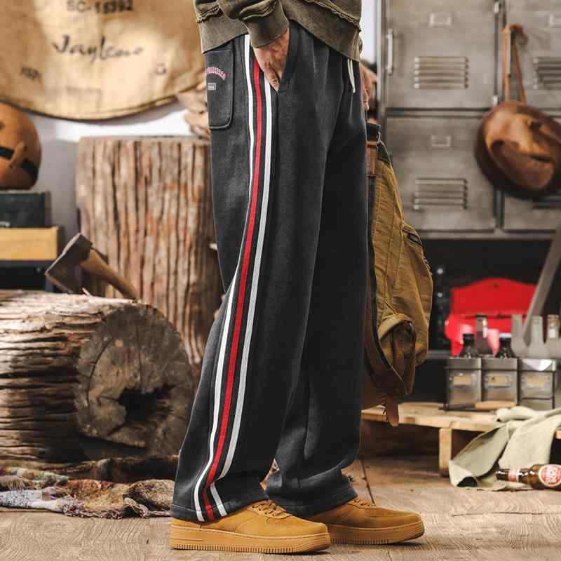 春 コーデ メンズ 用 服 シンプル ファッション オシャレ 大人 かっこいい 大きいサイズ ストリート 紳士服 アメリカン レトロ ヘビー スポーツ パンツ ストレート ウォッシュ カジュアル ｜リコット