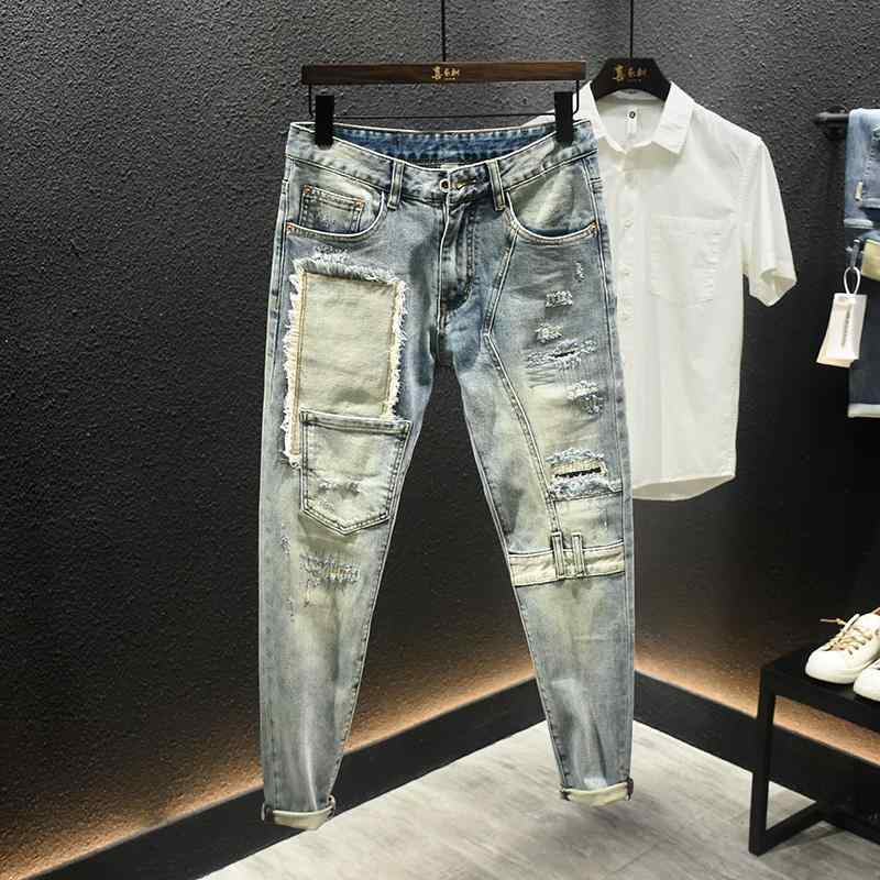 春 コーデ メンズ 用 服 分かりやすい 流行り物 オシャレ 成年者 かっこいい 途轍も無い大きさ 表どおり 成人男性服 デニム レトロ 継ぎ切れ リッピング ズボン下