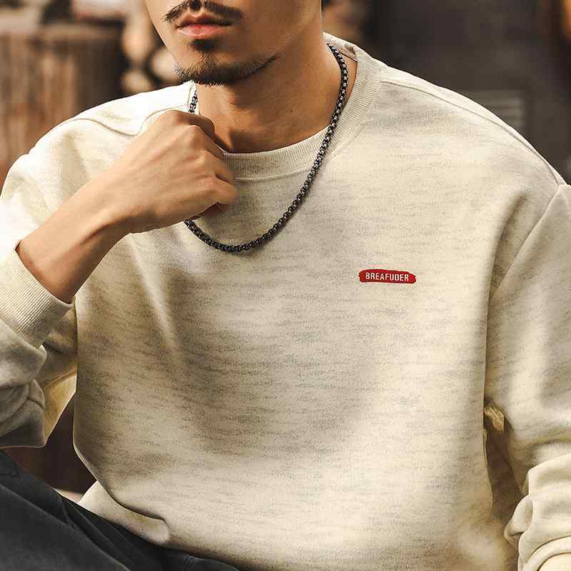 春 コーデ メンズ 用 服 分かりやすい 流行り物 オシャレ 成年者 かっこいい 気が大きい大きさ 表どおり 成人男性服 アメリカン レトロ 朦々たる 綿 汗水 プルオーバー トップス 上衣