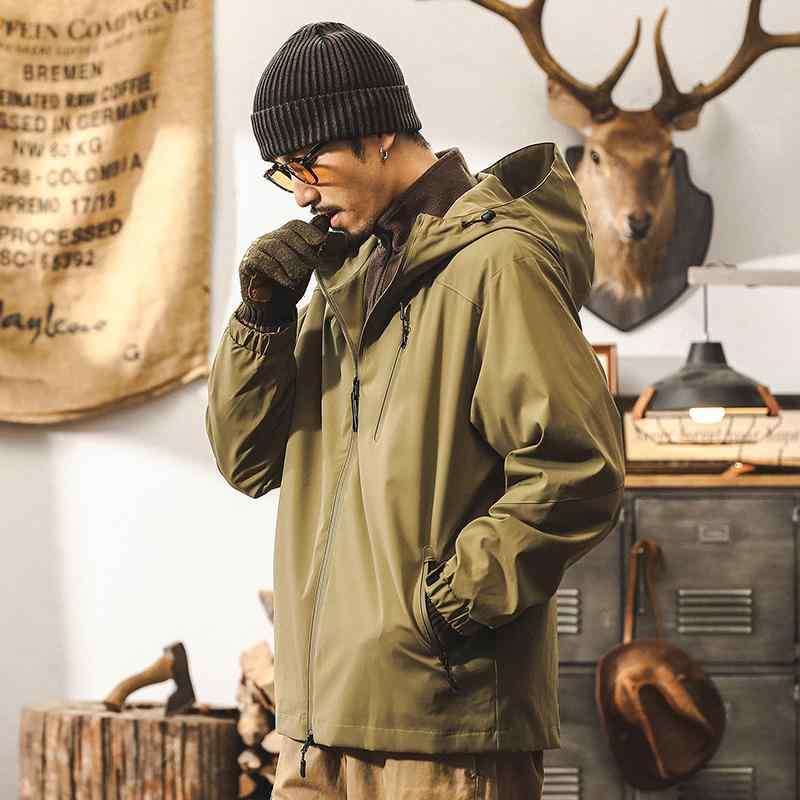 春 コーデ メンズ 用 服 シンプル ファッション オシャレ 大人 かっこいい 大きいサイズ ストリート 紳士服 アメリカン クラシック スポーツ ジャケット フード付き アウトドア ハイキング
