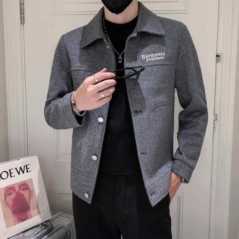 春 コーデ メンズ 用 服 シンプル ファッション オシャレ 大人 かっこいい 大きいサイズ ストリート 紳士服 コート 韓国スタイル カジュアル ウール ハイエンド ジャケット