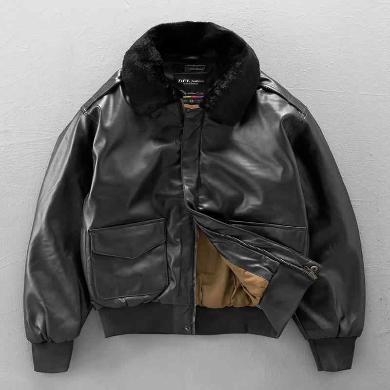 春 コーデ メンズ 用 服 シンプル ファッション オシャレ 大人 かっこいい 大きいサイズ ストリート 紳士服 アメリカン レトロ パイロット ジャケット 綿 ファー ライダース ジャケット