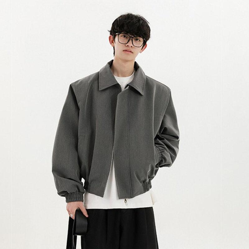 春 コーデ メンズ 用 服 シンプル ファッション オシャレ 大人 かっこいい 大きいサイズ ストリート 紳士服 アメリカン クリーン フィット コート トップス ハリントン ジャケット