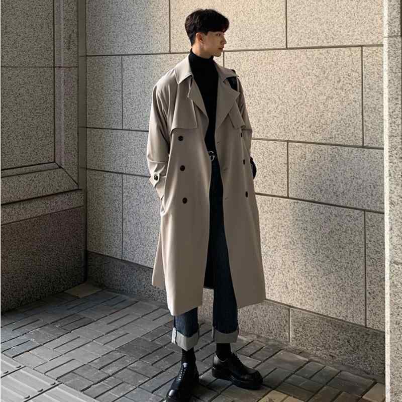春 コーデ メンズ 用 服 分かりやすい 流行り物 オシャレ 成年者 かっこいい 馬鹿でかい大きさ 表どおり 成人男性服 トレンチコート 韓国表現スタイル 真っただ中丈 厚地の外套 上衣