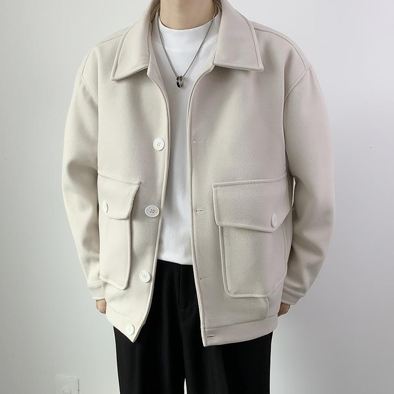 春 コーデ メンズ 用 服 シンプル ファッション オシャレ 大人 かっこいい 大きいサイズ ストリート 紳士服 ウール コート 韓国スタイル ハイエンド スーツ ジャケット ｜リコット