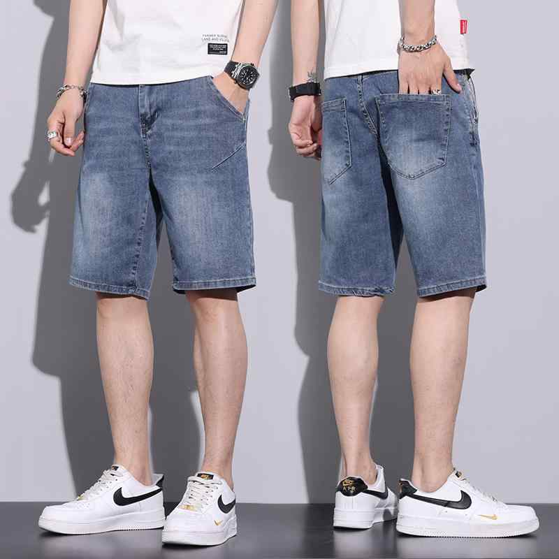 春 コーデ メンズ 用 服 シンプル ファッション オシャレ 大人 かっこいい 大きいサイズ ストリート 紳士服 デニムパンツ 薄手 ストレート 五分丈 カジュアル ミドル パンツ