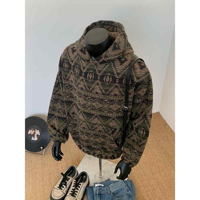 春 コーデ メンズ 用 服 分かりやすい 流行り物 オシャレ 成年者 かっこいい 馬鹿でかい大きさ 表どおり 成人男性服 エスニック ジャカード ボンネット付き添い人 流汗 プルオーバー 甚だしい スティッフ トップス 心地好い 上衣