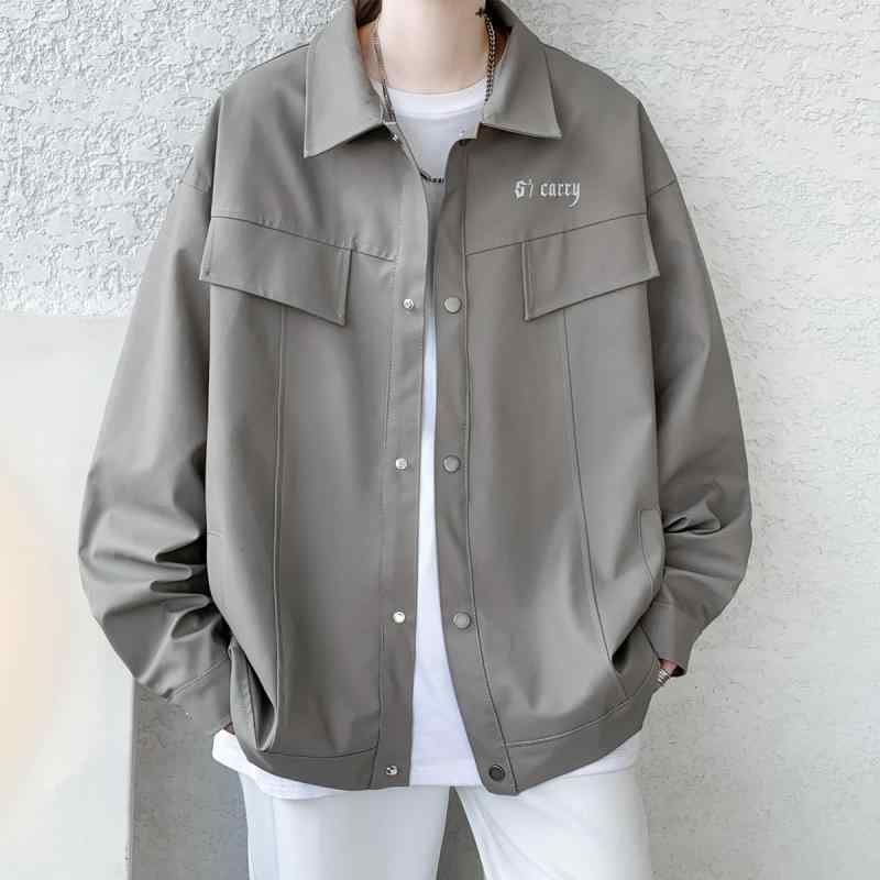 春 コーデ メンズ 用 服 分かりやすい 流行り物 オシャレ 成年者 かっこいい 途轍も無い大きさ 表どおり 成人男性服 アメリカン レトロ 上衣 スエードクロス 上衣 心地よい PU トップス 厚地の外套