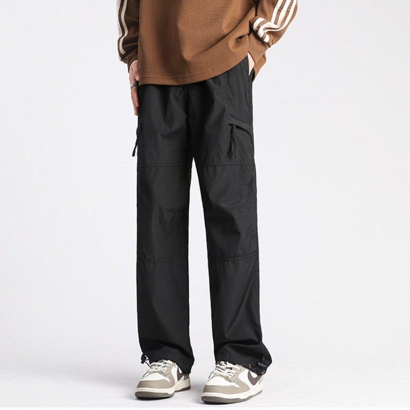 春 コーデ メンズ 用 服 シンプル ファッション オシャレ 大人 かっこいい 大きいサイズ ストリート 紳士服 アメリカン 多機能 無地 ストレート レッグ スウェットパンツ レトロ カジュアル