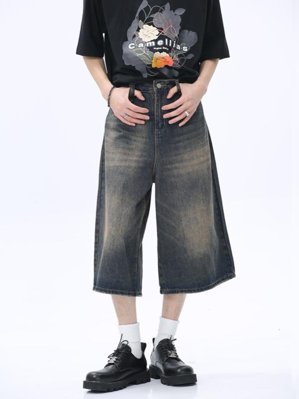 春 コーデ メンズ 用 服 分かりやすい 流行り物 オシャレ 成年者 かっこいい 気が大きい大きさ 表どおり 成人男性服  広広とした レッグ 分 デニム レトロ ウォッシュ産業 引っ切り無い ジーンズ ミッド ズボン下