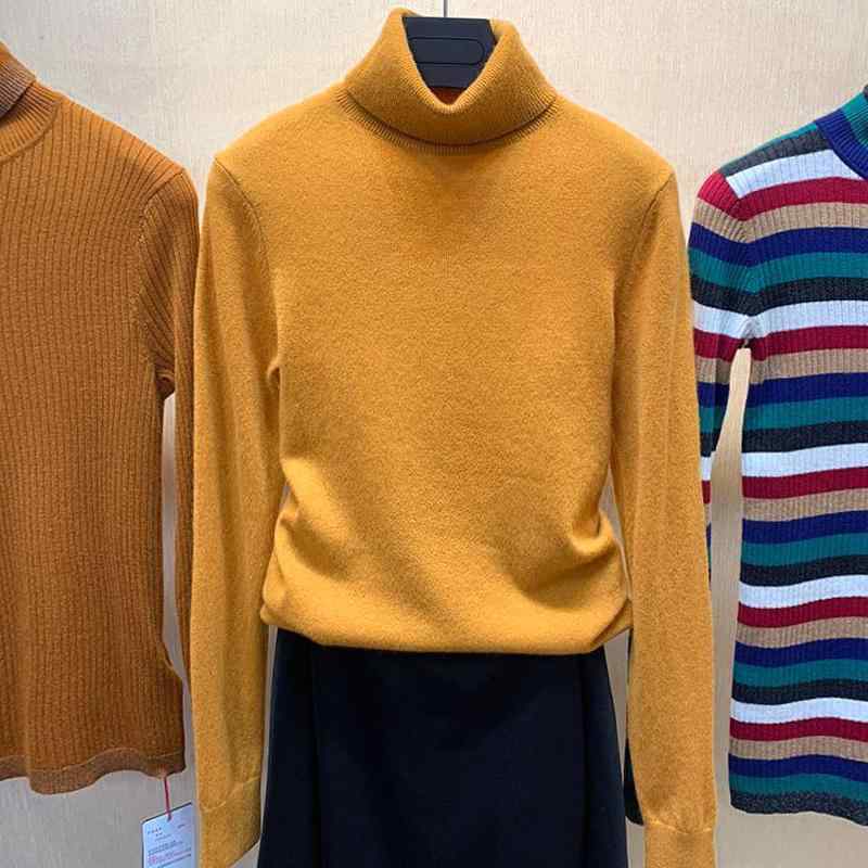 春 コーデ レディース 流行り物 オシャレ 種目 カワイイ コーデ 分かりやすい 好いたらしい 自然的 雅びやか心地よい 用   白いこと 色合い ハイネック 絨毛 編み物 スウェーター ティーシャツ セーター-レディースファッション