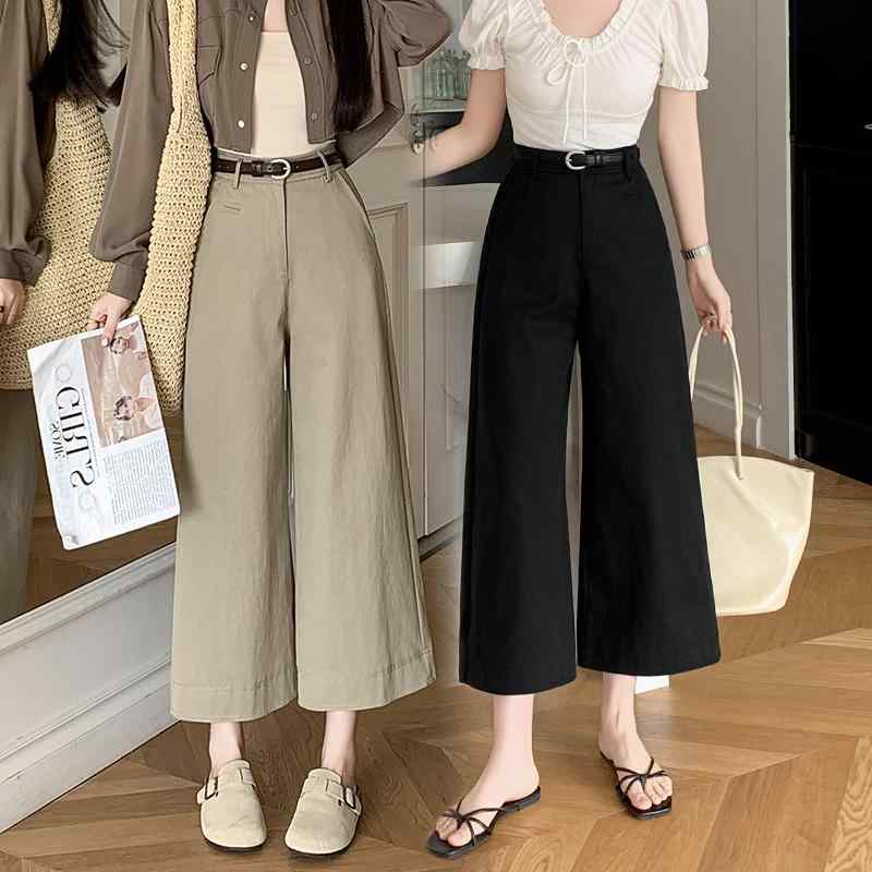 春 コーデ レディース ファッション オシャレ アイテム カワイイ コーデ シンプル きれい ナチュラル 上品カジュアル 用 レトロ カーキ ワークウェア カジュアル パンツ レディース 夏 ハイウエスト ドレープ ストレート