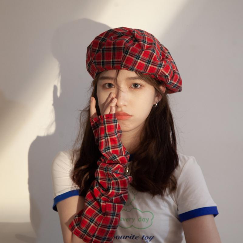 春 コーデ レディース ファッション オシャレ アイテム カワイイ コーデ シンプル きれいめ ナチュラル 上品カジュアル 女性用 婦人服 チェック柄 ベレー 帽子 情 風水 袖