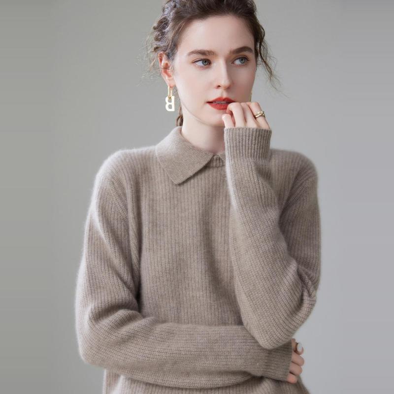 春 コーデ レディース ファッション オシャレ カワイイ シンプル きれいめ ナチュラル 上品カジュアル 婦人服 セーター ポロ 厚手 ニット