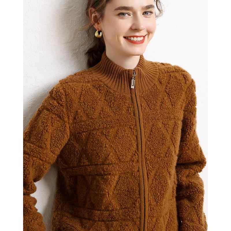 春 コーデ レディース ファッション オシャレ カワイイ シンプル きれいめ ナチュラル 上品カジュアル 婦人服 ニット カーディガン セーター コート ジッパー トップス タオル