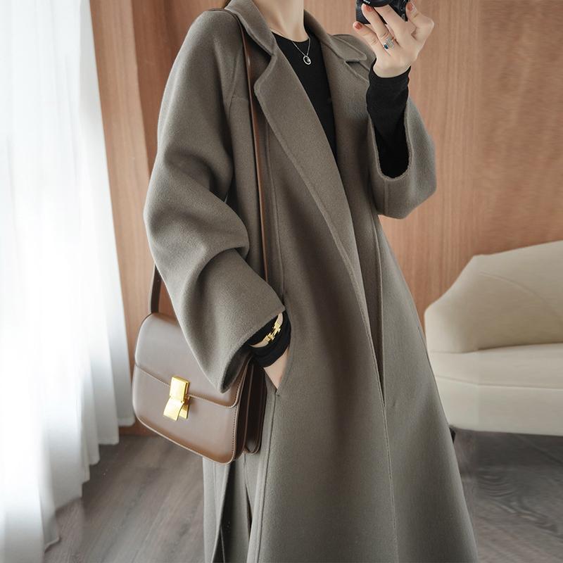 春 コーデ レディース ファッション オシャレ カワイイ シンプル きれいめ ナチュラル 上品カジュアル 婦人服 シルエット コート ミドル丈 ハイエンド ウール 防寒