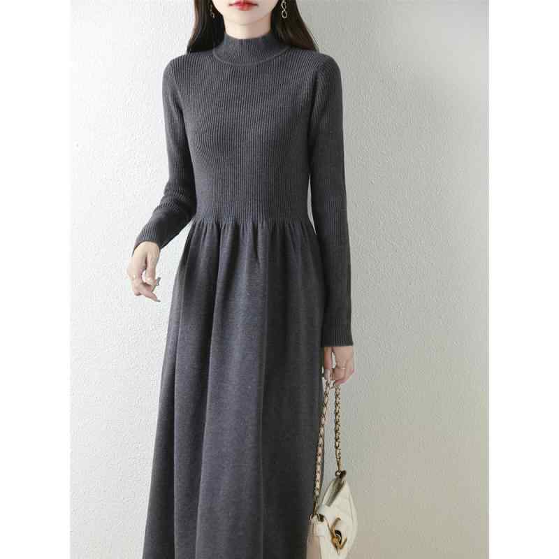 春 コーデ レディース ファッション オシャレ カワイイ シンプル きれいめ ナチュラル 上品カジュアル 婦人服 ニット ドレス コート ピット ストライプ ハーフ タートルネック セーター